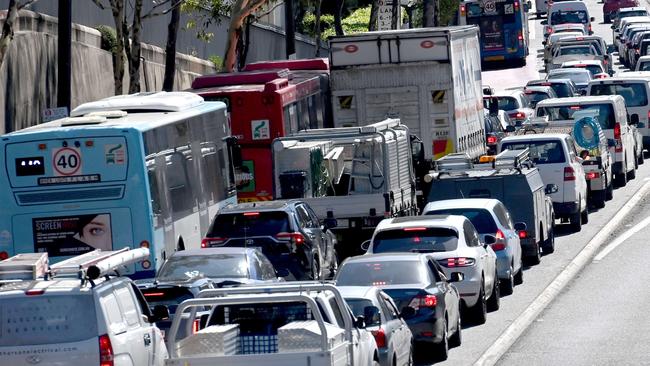 SYDNEY, AUSTRALIA - NewsWire Photos November 16, 2021: Commuter traffic returns along Parramatta road in Sydney.   Picture: NCA NewsWire / Jeremy Piper