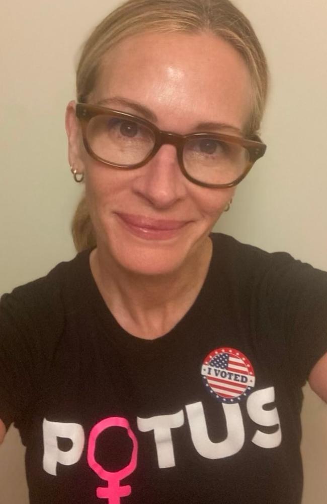 Julia Roberts cast her vote. Picture: Instagram