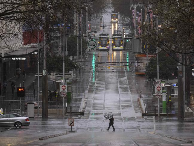 Bourke Street Mall. Picture: Daniel Pockett