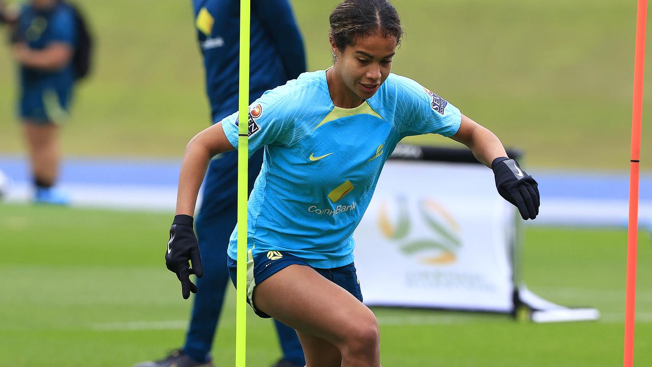 Mary Fowler and the Australian Matildas.