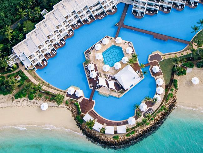 Haymand Island by Intercontinental resort from the air. Picture: Will Salkeld Photography