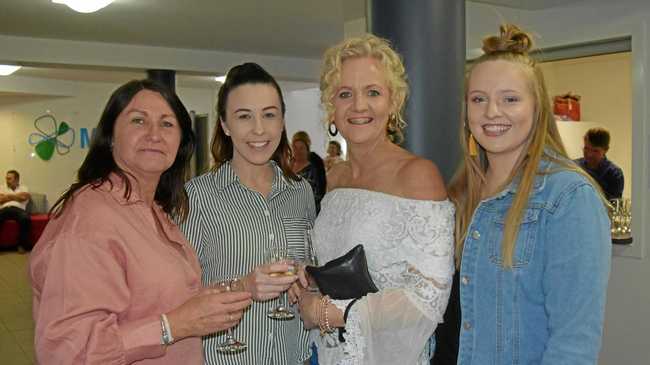 Darlene Phipps, Yasmyn Ledger, Debbie Alexander and Jaylee Alexander at the opening of the 2019 KAOS exhibition. Picture: Shannon Hardy