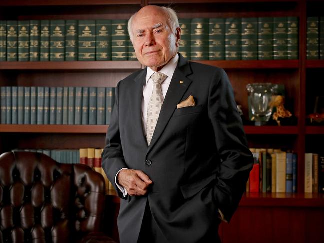 Former prime minister John Howard says countries like China and India still need Australia’s coal . Picture: Toby Zerna