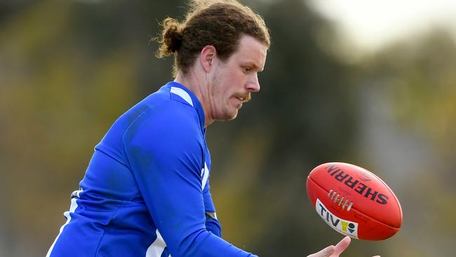 Nathan Johnson in action for Albanvale. Picture: Josh Chadwick