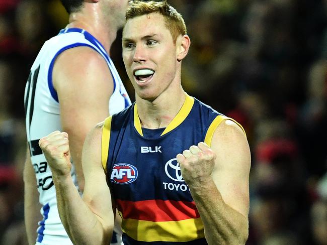 Former Saint Tom Lynch has blossomed at the Crows. Picture: Tom Huntley