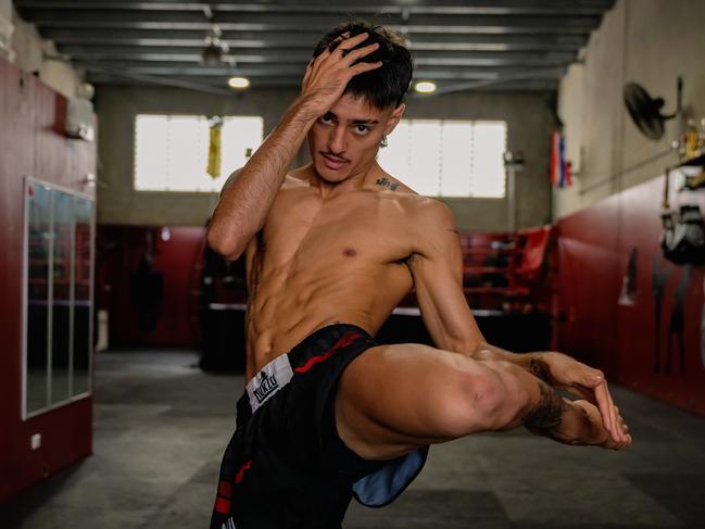 Kai Matsuda of Nukzu Muay Thai ahead of his Semi Main Event Bout on Saturday evening. Picture Emily Barker.