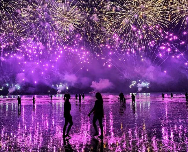 NT Fire and Rescue Services were kept busy last night responding to fires after Territory Day fireworks celebrations. Picture: Lily North