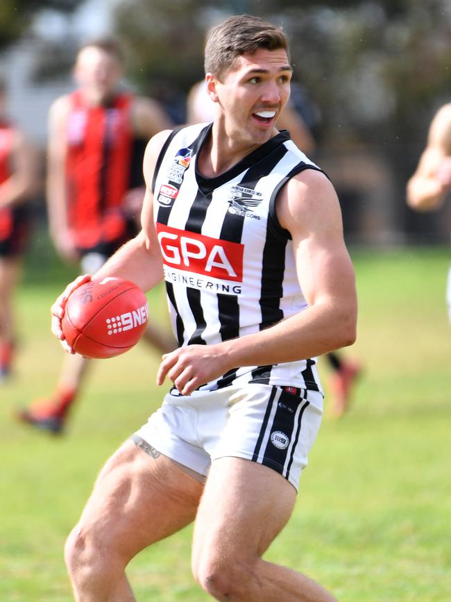 Liam Davis has featured in the Falcons’ best every game so far this season. Picture: AAP/Keryn Stevens