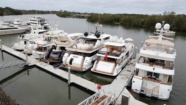 Some of the big vessels which visited ups this year. Photo by Richard Gosling