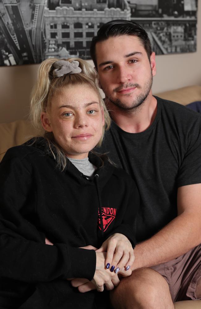 Ashleigh wanted to marry her fiancee before her time is up. Picture Glenn Hampson