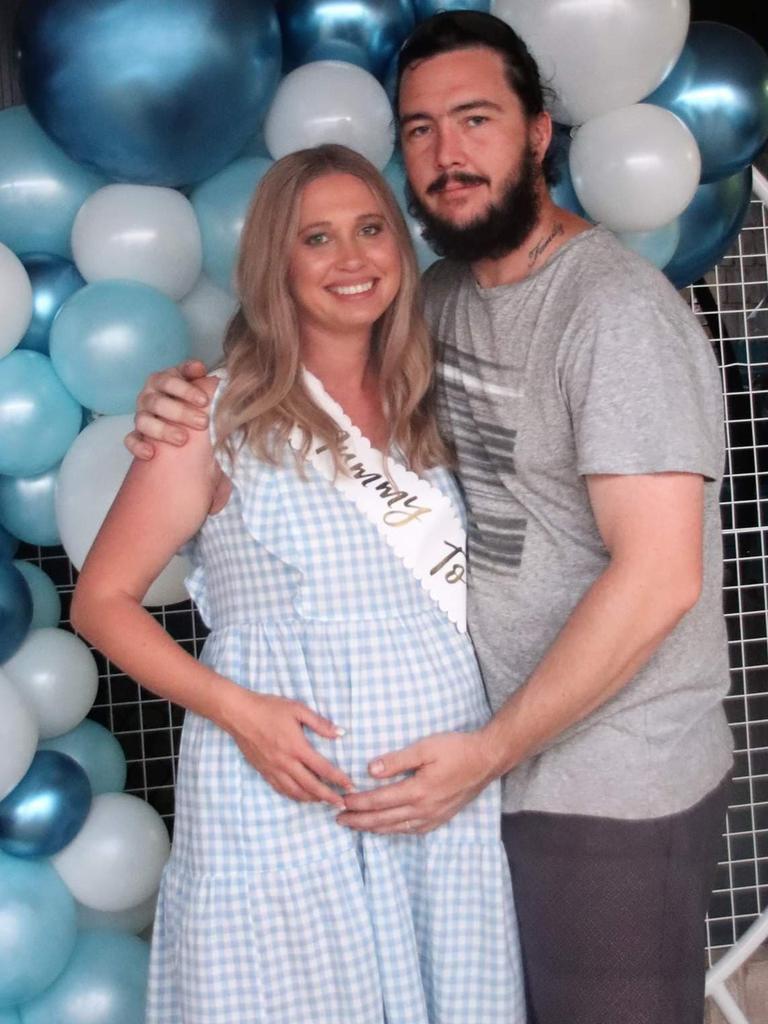 Oakey couple Chloe Gillis and husband Jimmy are expected their first child, a son, in the coming weeks.