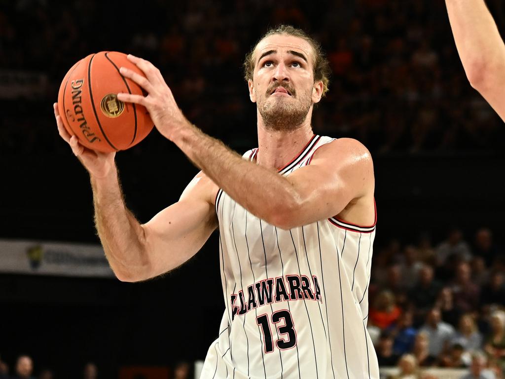 Hawks star Sam Froling is feeling the pain of Illawarra’s dire NBL24 predicament. Picture: Getty Images