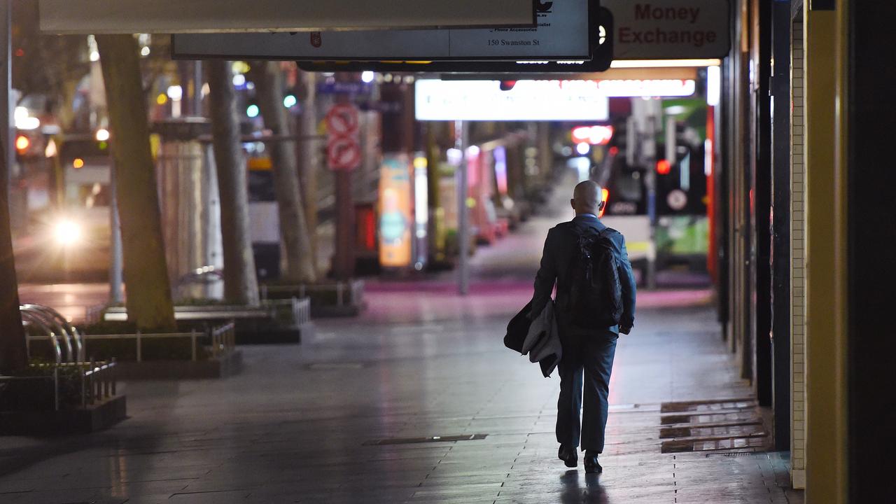 Melburnians are forced inside after 9pm each night due to tough lockdown restrictions. Picture: Josie Hayden