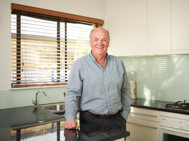 Marcus Warren at his Airbnb unit in Fullarton. Picture: Matt Loxton