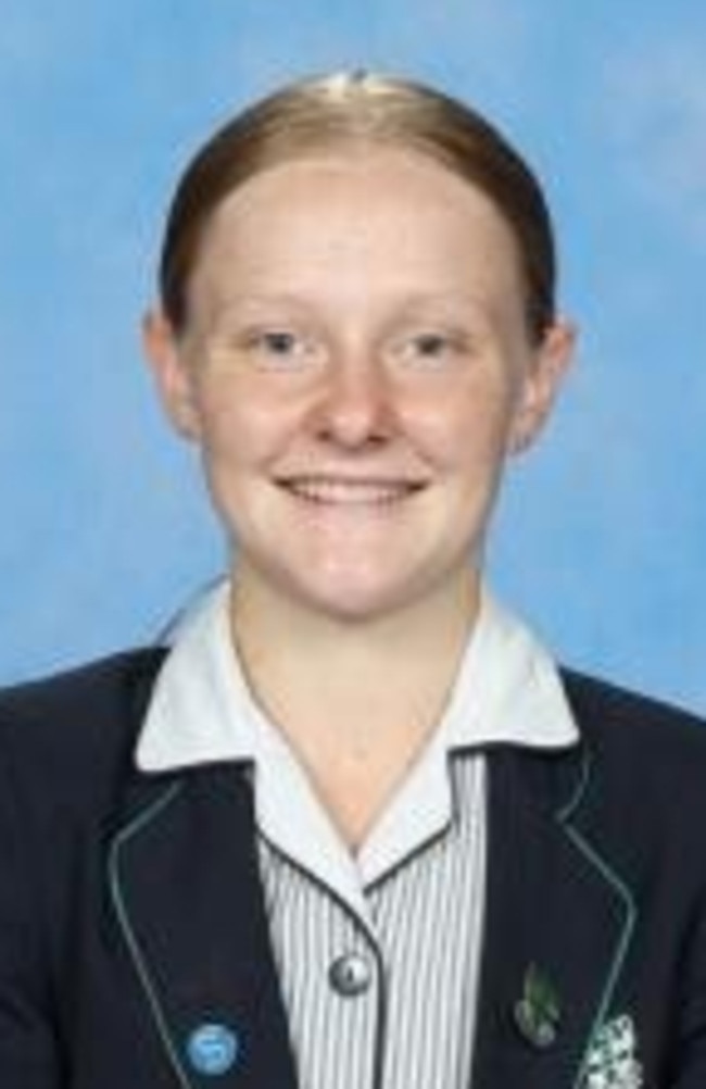 Lucy Dyson is a 2025 St Ursula's College leader. Picture: Supplied