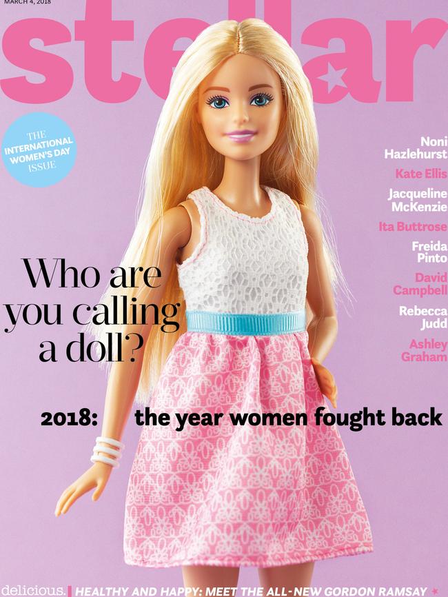 Barbie is Stellar’s cover star for the IWD issue.