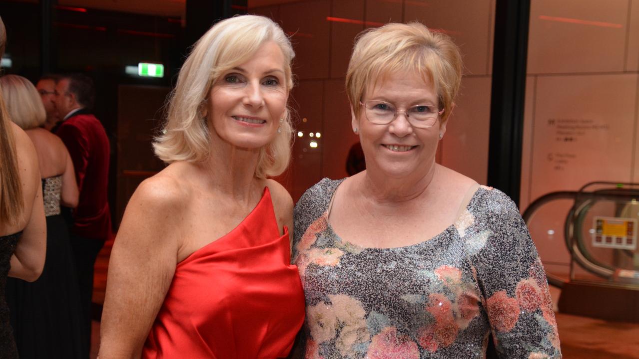 The 2024 FNQ Salvos Champs Ruby Ball at Cairns Convention Centre: Julie Hippisley and Deb Newman. Picture: Bronwyn Farr