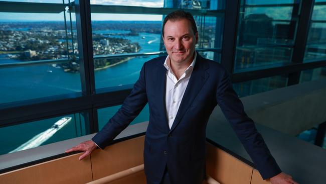 Origin Energy boss Frank Calabria, at their offices, in Barangaroo. Picture: Justin Lloyd.