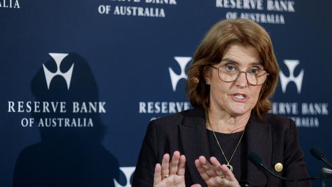 RBA governor Michele Bullock and her board are under more pressure to raise interest rates. Picture: NewsWire/Nikki Short