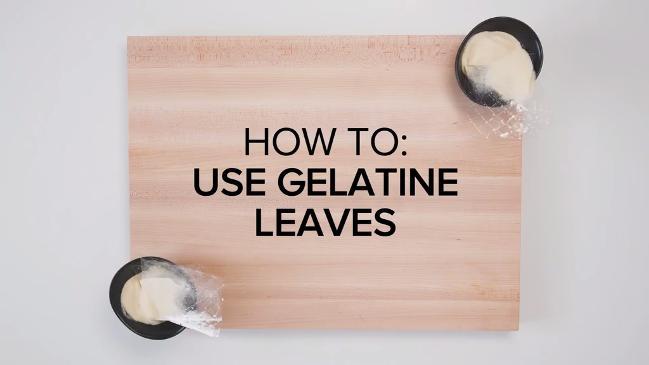 How to use gelatine leaves