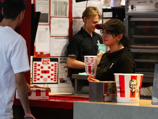 SYDNEY, AUSTRALIA : Newswire Photos - JANUARY 13 2025; A generic photo of a retail worker at a food takeaway shop in Sydney. Picture: Newswire/ Gaye Gerard