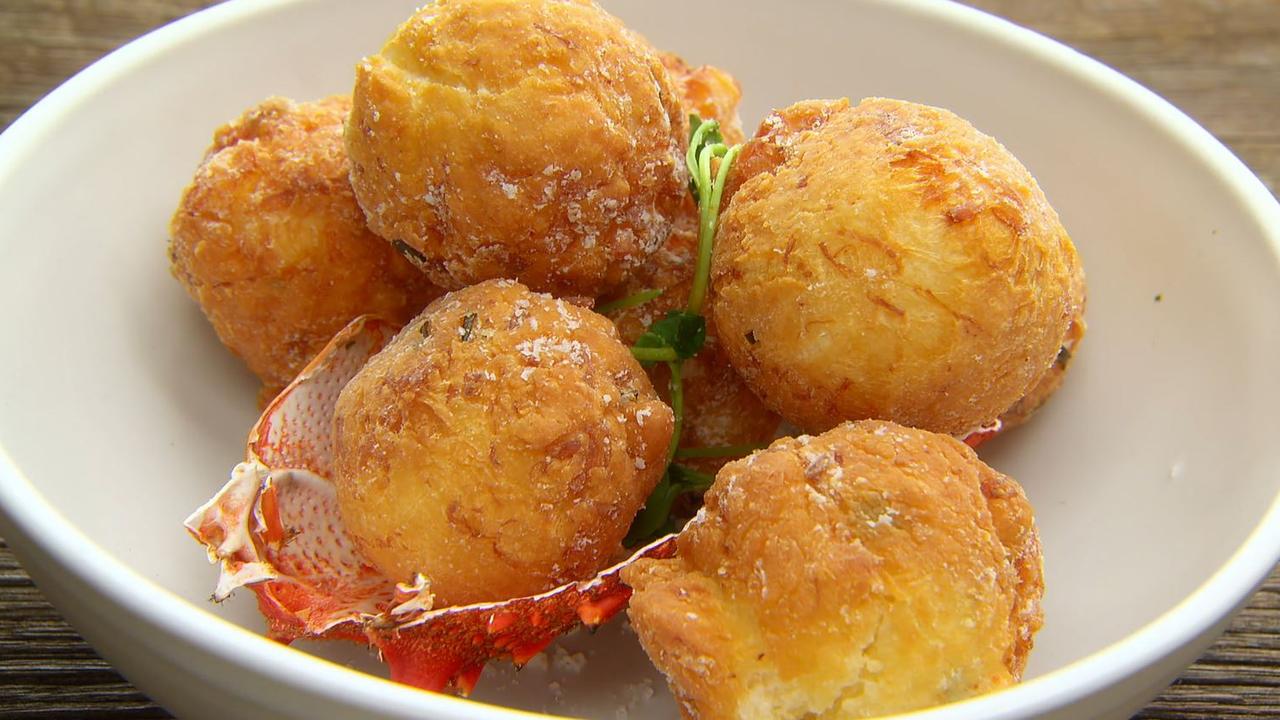 The judges were impressed by the cray-filled doughnuts, but the sauce was too much of a let down. Picture: Channel 10.