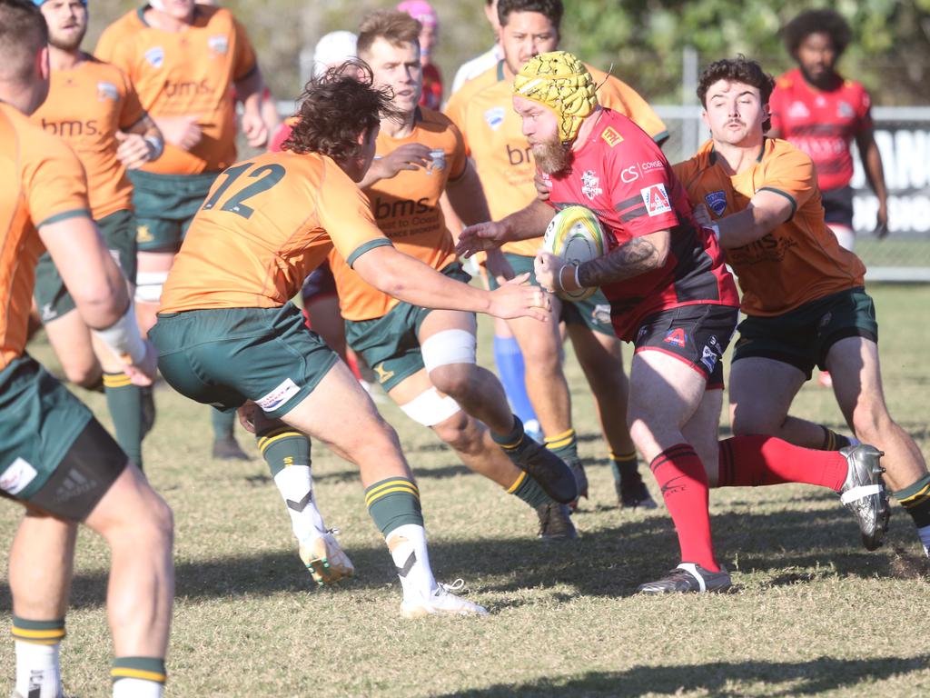 GCDRU grand final rematch, round 9. Surfers Paradise Dolphins v Griffith Uni Colleges Knights. June 8 2024, picture: Richard Gosling