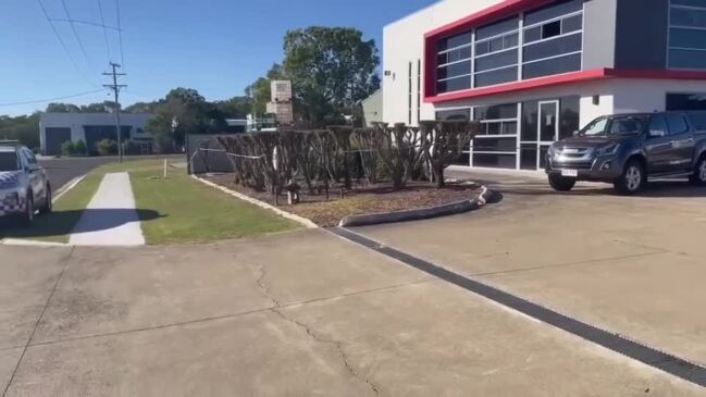 Crime scene at Victory East Street Urangan