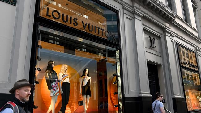 The Louis Vuitton store in Sydney’s CBD. Picture: NCA NewsWire/Bianca De Marchi