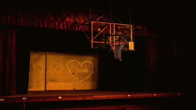 Richmond River High School hall almost one year after the school was inundated by the worst flood in the city's history. Picture: Andrew Quilty