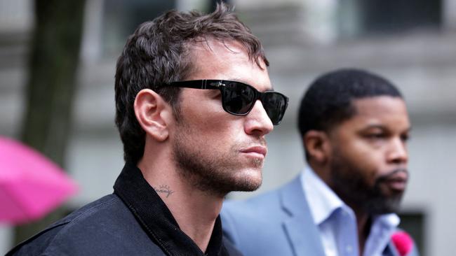 Alex Fine, Cassie Ventura's husband departs Manhattan's Federal Court in New York City on May 13, 2025. (Photo by Leonardo Munoz / AFP)