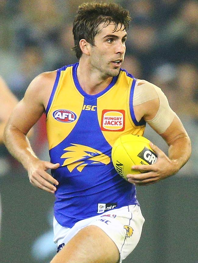 Andrew Gaff in action against Carlton.