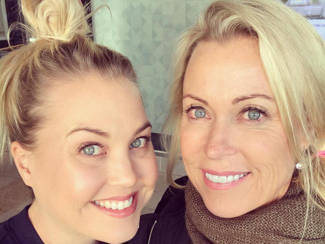 Jaimi Kenny with mum Lisa Curry. Picture: Instagram