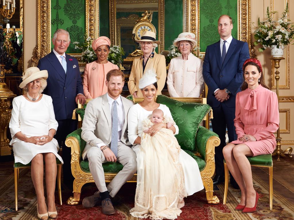 Prince Harry and Meghan with their son, Archie Mountbatten-Windsor.