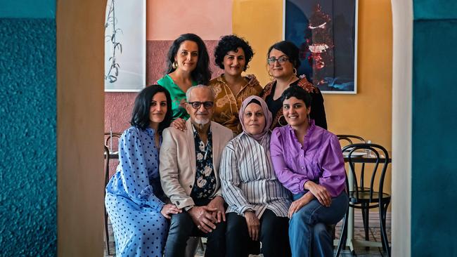 The Ayubi family, which runs SA institution Parwana - Durkhanai Ayubi, Zelaikhah Ayubi and Fatema Ayubi (back) and Zahra Ayubi, Zelma Ayubi, Farida Ayubi and Raihanah Ayubi (front). Picture: Tom Huntley