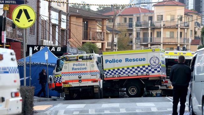 The street has been closed off as investigations continue. Picture: NCA NewsWire / Damian Shaw