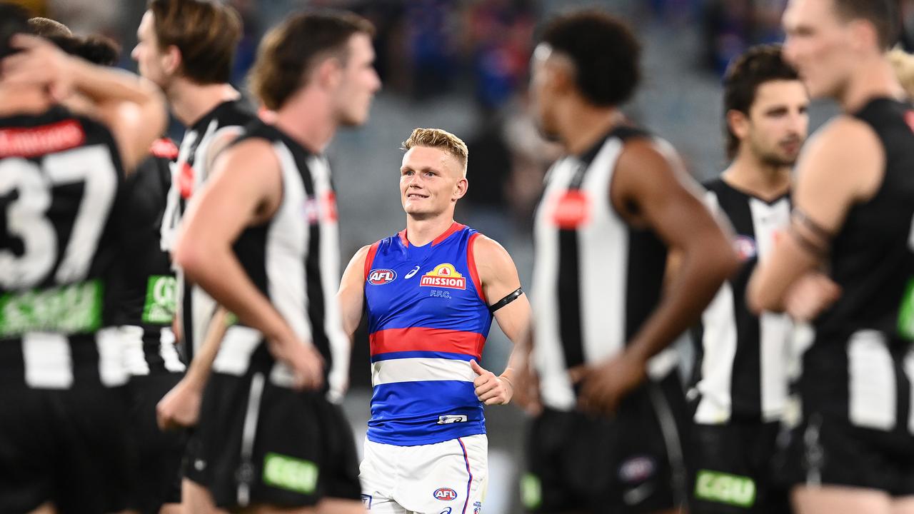 Adam Treloar faced off against Collingwood in Round 1 (Photo by Quinn Rooney/Getty Images).