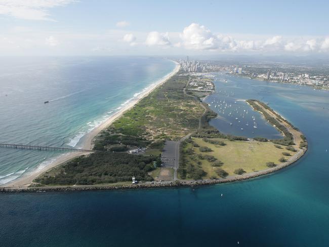 State Development Minister Cameron Dick said plans for the future of the Spit had been contested for “many, many decades”. Picture: Russell Shakespeare 