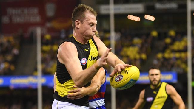 Dylan Grimes is in doubt for Richmond’s clash with the unbeaten Western Bulldogs.