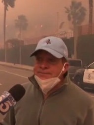 He issued an urgent plea to residents. Picture: KTLA