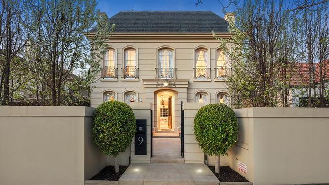 The French-inspired Toorak mansion.