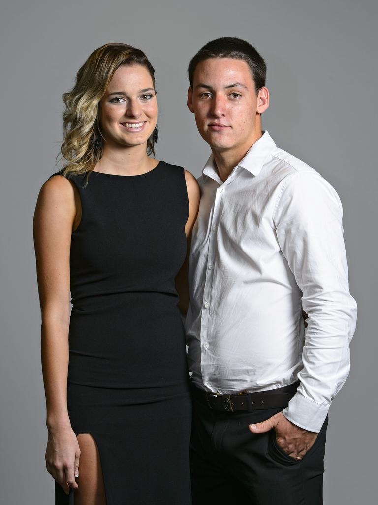 Tayla Barrett and Curtis Williams at the 2014 Good Shepherd Lutheran College formal at the Darwin Convention Centre. Picture: NT NEWS