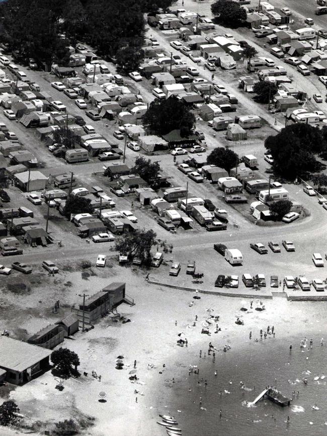 Cotton Tree caravan park in 1968.