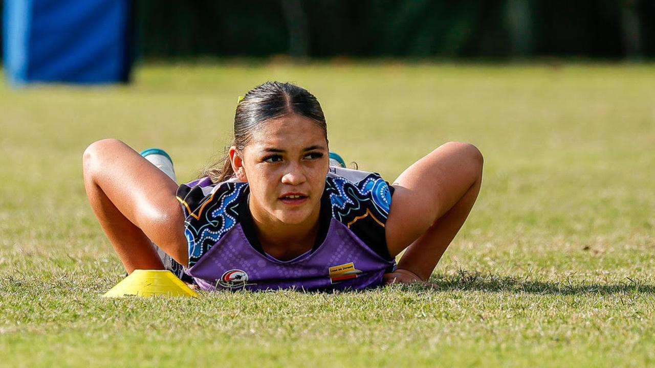 Young rugby sevens player Ella Ellers. Picture: Anthony Edgar