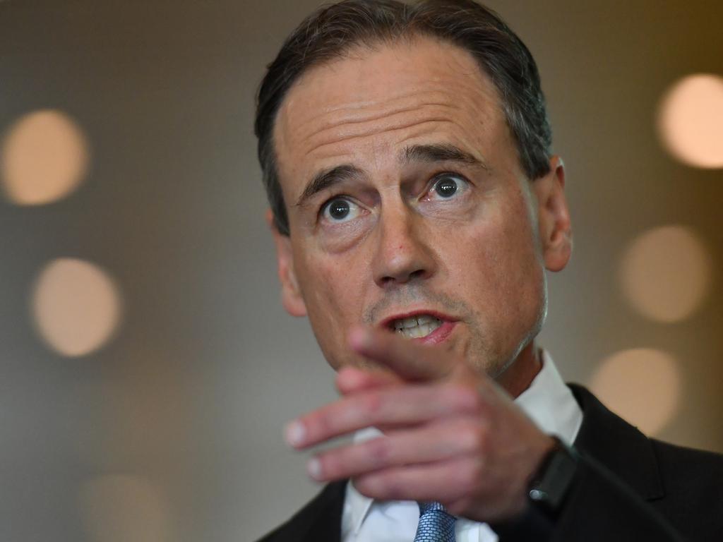 Minister for Health Greg Hunt says conspiracy theories about vaccines are ‘ludicrous’. Picture: Sam Mooy/Getty Images