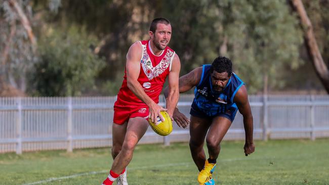 Abe Ankers has been the best player in the CAFL in 2023. Picture: Charlie Lowson / AFLNT Media