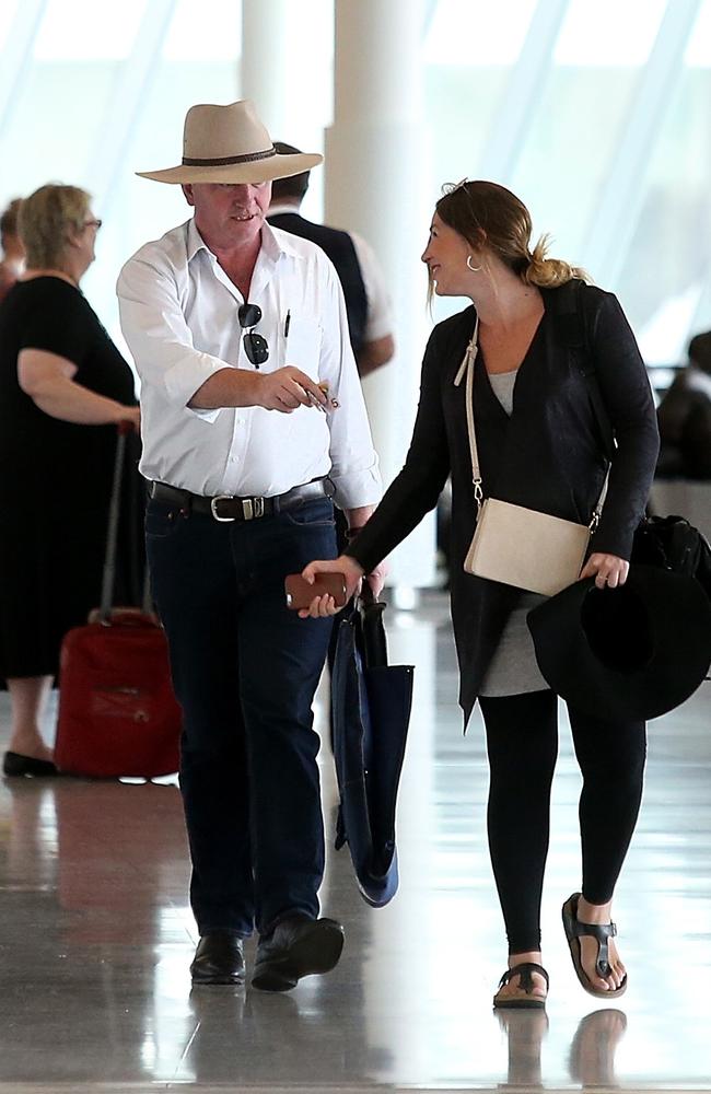 Barnaby Joyce and Vikki Campion. Picture: Kym Smith