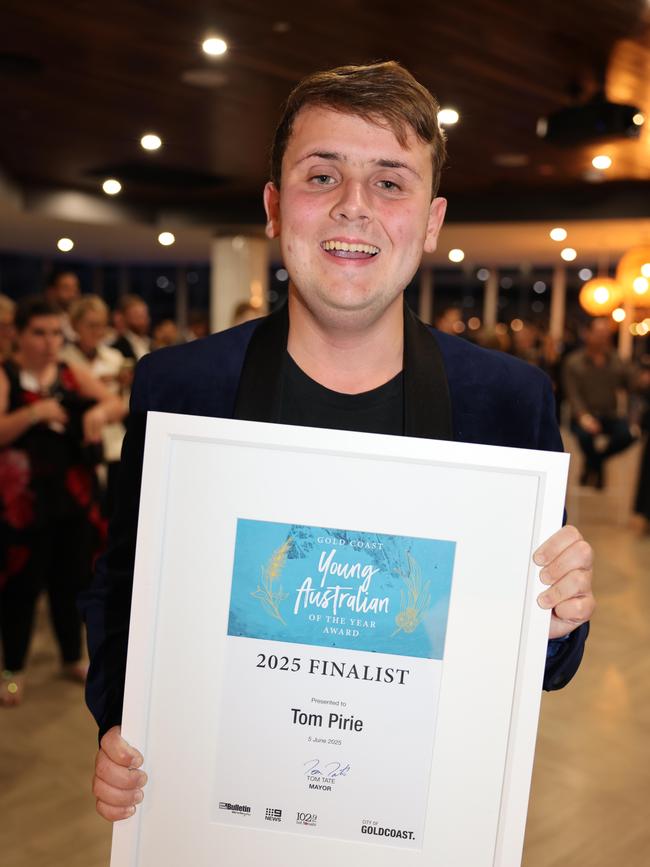 Tom Pirie at the Gold Coast Australian of the Year Awards 2025 at Sky Point for Gold Coast at Large. Picture, Portia Large.