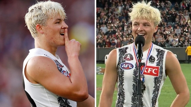 Jack Ginnivan was best on ground. Photo: Kayo, Dylan Burns, AFL Photos via Getty.