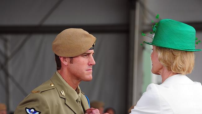 Governor-General Quentin Bryce awards the Victoria Cross for Australia to Ben Roberts-Smith. Picture: Department of Defence